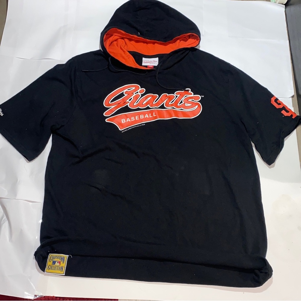 San Francisco giants sleeve less hodie size L